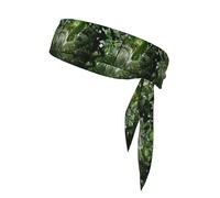 Lot de 1 serre-tête à nouer pour homme et femme Motif forêt tropicale jungle