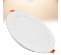 Lot de 1 spot LED encastrable de plafond 18 W, blanc neutre 4000 K, panneau lumineux ultra fin, diamètre de coupe 150-160 mm, AC110-240 V pour salon, bureau