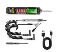 Lot de 1 testeur électrique professionnel pour voiture, y compris une pince crocodile pointue pour examiner l'entretien des véhicules à moteur