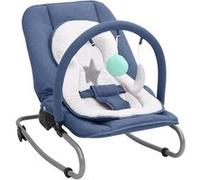 Vidaxl Transat Pour Bébé Bleu Marine Acier