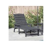 Vidaxl Chaise Longue Gris Clair 53x162x98.5 Cm Hdpe