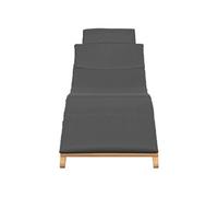 Vidaxl Transat Gris Foncé 188 X 55 X 59 Cm Bois De Teck Solide