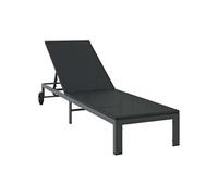 Lot de 1 transat GENERIQUE L. 62.5 cm en acier H. 27 cm non pliable