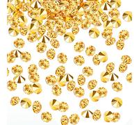 Lot de 10 000 confettis transparents en acrylique pour centre de table, décorations de mariage, fête prénuptiale, perles de vase (doré, 3 mm)