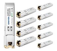 [Lot de 10] 1,25/2,5/5/10G SFP+ to RJ45 émetteurs-récepteurs, Module SFP+ en cuivre, Cat 6a/7, jusqu'à 30 m, pour Cisco SFP-10G-T-S, MikroTik S+RJ10, Ubiquiti, Netgear AXM765, TP-Link, Fortinet