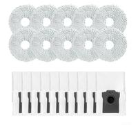 Lot de 10 + 10 sacs à poussière de rechange pour aspirateur robot Mova E40 Ultra en microfibre, grande capacité