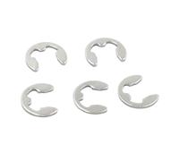 Lot de 10-100 anneaux de retenue pour arbre DIN6799 GB896 M1.2 M1.5/2/2,5/3/4/5/6/7/8/9/10 - En acier inoxydable 304 A2 E - 5 pièces