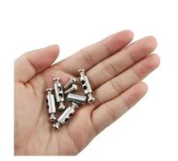 Lot de 10/100 clips de corde à double trou, pinces de câble de suspension réglables robustes avec vis en métal, fixation antidérapante pour le montage et le matériel de bricolage (100 pièces)