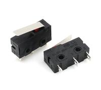 Lot de 10 - 100 interrupteurs tactiles marche/arrêt KW11-3Z 5A 250 V Micro-interrupteur à 3 broches avec boucle Bouton de contact du micro-interrupteur (50 pièces)