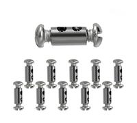 Lot de 10/100 pinces à câble double trou, plaqué cuivre pour résistance à la corrosion, design de vis réglable pour câbles de 1,2 à 2,5 mm, fixation robuste pour le placage, l'extérieur et le