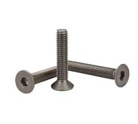 Lot de 10/100 vis à tête fraisée hexagonale en titane pur M3 x 4-50 mm GR2(100PCS,M3x40)