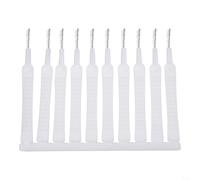 Lot de 10/20/30 brosses de nettoyage pour pommeau de douche en spirale pour enlever la saleté des petites buses et tuyaux (10 pièces)