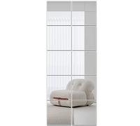 Lot de 10/20/30 miroirs adhésifs - 30 x 30 cm - Film miroir mural acrylique - 2 mm d'épaisseur - Miroir autocollant pour salle de bain, salon, chambre à coucher, armoire (10 pièces)