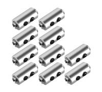 Lot de 10/20/50/100 serre-câbles en acier inoxydable 2/3 mm, avec vis réglage et accessoires fixation for élingues cuivre pour Vie(Size2x100pcs)