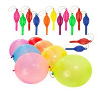 Lot de 10/20 ballons colorés rebondissants avec bandes en caoutchouc, poignée épaisse, jouet d'extérieur