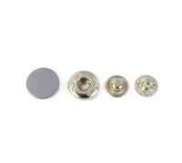 Lot de 10/20 boutons-pression colorés de 12 à 17 mm pour la couture de sacs en cuir,Gris,15 mm - 10 ensembles