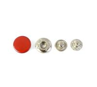 Lot de 10/20 boutons-pression colorés de 12 à 17 mm pour la couture de sacs en cuir,Rouge,17 mm - 20 ensembles