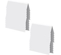 Lot de 10/20 cartes de table en forme de V en acrylique effaçable B | Carte de nom de table en acrylique pour hôtels, conférences, mariages, banquets, réunions et fêtes d'affaires avec marqueurs