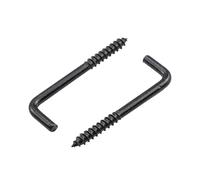 Lot de 10/20 crochets en L à visser for plafond, M2,4, M2,5, M2,8, M3,4, M3,7, M3,8, M4,7, noirs, à angle droit, en forme de 7(M2.5x25mm 20pcs)