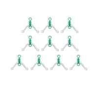 Lot de 10/20 dispositifs de protection pour double crochet Subline Ligne d'éclats Bifurcation Flans Anti-enchevêtrement Pêche Tackle Line Space Bifurcation Anneaux Dispositif de protection pour double