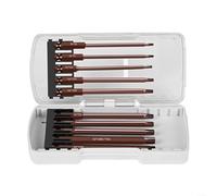 Lot de 10/20 embouts de tournevis à tête hexagonale en alliage d'acier 65/100 mm T8-T40 H2-H10 avec tige de 6,35 mm pour perceuses électriques et projets d'atelier (type étoile 100 mm)