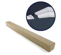 Lot de 10 (20 ml) Corniches de Plafond décoratives - Structuré - 200x8x8 cm