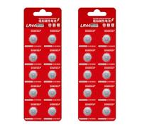 Lot de 10/20 piles alcalines LR44 1,5 V Piles bouton Piles bouton stables pour horloges numériques LED