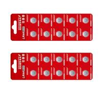 Lot de 10/20 piles alcalines LR44 1,5 V Piles bouton Piles bouton stables pour horloges numériques LED