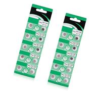 Lot de 10/20 piles bouton alcalines AG1 LR621 longue durée pour appareils à faible consommation d'énergie tels que jouets et télécommandes