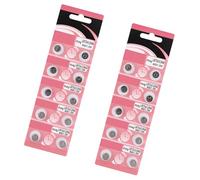 Lot de 10/20 piles bouton alcalines AG5 LR754 en métal de taille compacte AG5 LR754 pour voyage et utilisation quotidienne