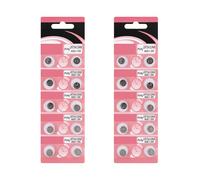 Lot de 10/20 piles bouton alcalines AG5 LR754 pour montres, calculatrices, petits appareils électroniques
