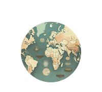 Lot de 10/24 désodorisants à suspendre avec carte du monde rétro pour intérieur de voiture