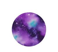 Lot de 10/24 désodorisants à suspendre Magic Galaxy Sky Purple - Cartes rondes de parfum lavande pour intérieur de voiture