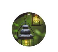 Lot de 10/24 désodorisants ronds à suspendre en forme de lucioles et lanternes pour intérieur de voiture