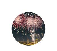 Lot de 10/24 désodorisants ronds à suspendre motif feux d'artifice pour intérieur de voiture