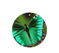 Lot de 10/24 désodorisants ronds à suspendre Motif papillon coloré Parfum lavande Pour intérieur de voiture