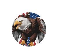 Lot de 10/24 désodorisants ronds à suspendre pour voiture Motif aigle avec drapeau des États-Unis Parfum lavande