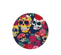 Lot de 10/24 désodorisants ronds à suspendre Sugar And Skulls And Flowers pour intérieur de voiture