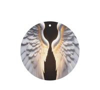 Lot de 10/24 désodorisants ronds pour voiture Angel Wing Parfum lavande