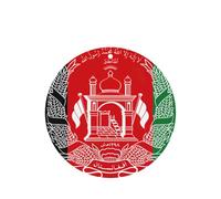 Lot de 10/24 désodorisants ronds pour voiture Motif drapeau de l'Afghanistan Parfum lavande
