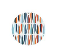 Lot de 10/24 désodorisants ronds pour voiture - Style rétro moderne - Avec formes de goutte - Parfum lavande