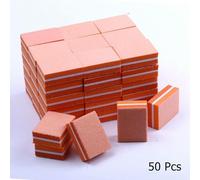 Lot de 10/25/50 pièces mini limes à ongles double face, éponges colorées, bandes de ponçage pour vernis à ongles, outils de manucure