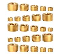 Lot de 10/25 pièces en laiton interne hexagonal mâle fileté mâle pour haute température et joint de résistance portable