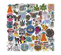 Lot de 10/30/50 autocollants gothiques psychédéliques pour skateboard, réfrigérateur, guitare, jouet pour enfants