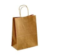 Lot de 10/30/50 sacs cadeaux de fête recyclables en papier kraft pour Noël, mariage, bonbons, livraison (bûche, 15 x 21 cm x 40 pièces)