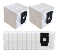 Lot de 10/4 sacs à poussière de rechange pour aspirateur Tcl Sweeva 6500 - Accessoires de rechange pour aspirateur robotique - Filtre lavable en microfibre