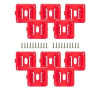 Lot de 10/5 bases de montage de batterie pour batterie 18 V pour afficher et organiser en toute sécurité les piles Support d'installation facile