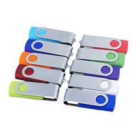 Lot de 10/50/100 clés USB pivotantes 32 Go, 16, 8 Go, 4 Go, 2 Go, 1 Go, 64 Mo 256 Mo