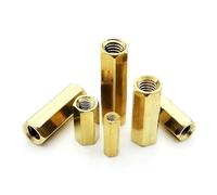 Lot de 10/50 entretoises hexagonales en laiton massif, en cuivre, M2, M2.5, M3, M4, for colonne, boulon femelle, for carte PCB et carte mère(16mm,M2.5 10pcs)