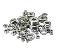 Lot de 10/50 petits roulements 2 mm, 3 mm, 4 mm, 5 mm, 6 mm, 7 mm, 8 mm, 9 mm, 10 mm, alésage 3 x 7 x 3 mm, 5 x 10 x 4 mm, 5 x 11 x 4 mm, 8 x 22 x 7 mm, 10 x 15 x 4 mm(10Pcs,6x19x6mm)